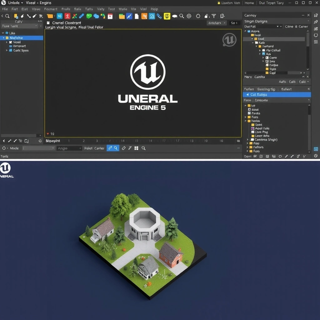 Unreal Engine 5 development interface